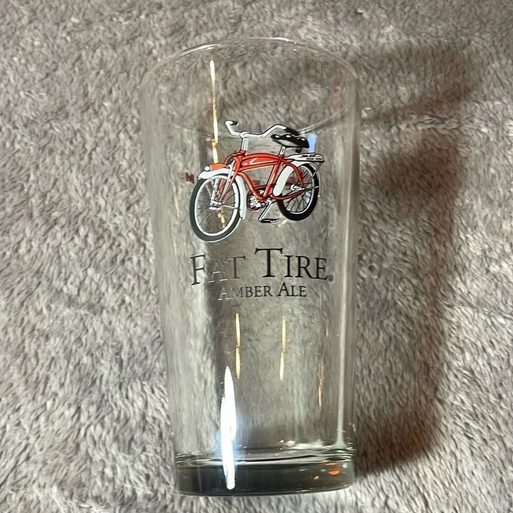 Fat tire beer glass